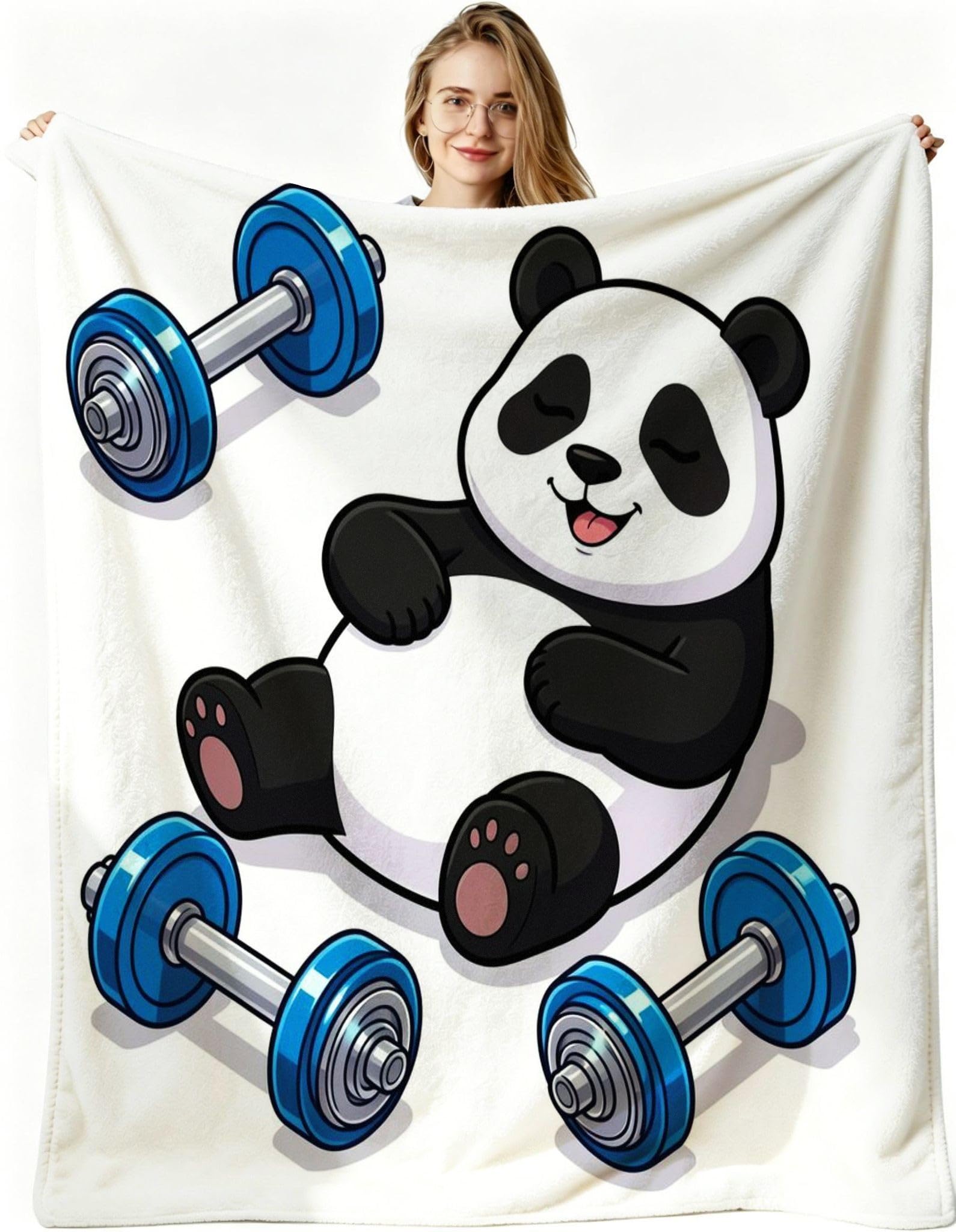 Manta Entretiempo Grande, Panda Negro, 220x240 cm, AQ9077