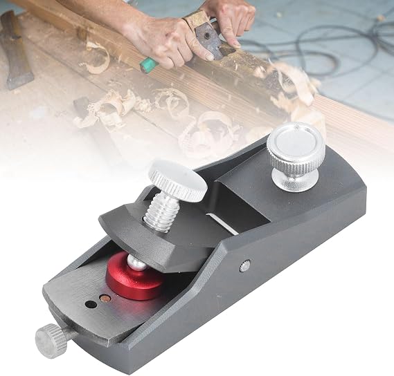 Mini Wood Planer, Flat Bottom Mini Hand Planer for Woodworking, Aluminium Alloy Small Hand Plane for Trimming Wood Planing Craft