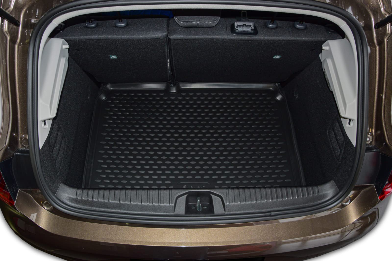 J&J AUTOMOTIVE Tapis Coffre Caoutchouc Premium CR-V 5 2018-2022 Protecteur Antidérapant