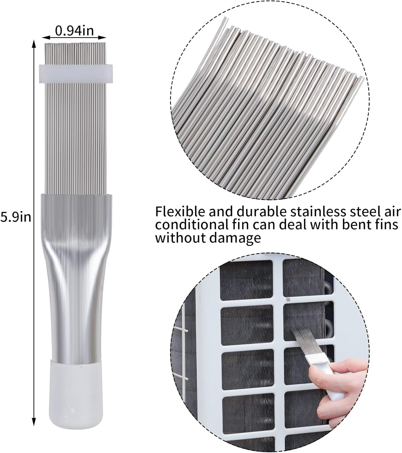 TEENGSE Air Conditioner Fin Cob Cleaner Kit, Radiator Condenser Tool - View #5