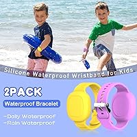 Vista 3 de [Paquete de 2] Funda de silicona para Tile Mate impermeable, pulsera para niños, compatible con Tile Mate (2022), pulsera ajustable oculta