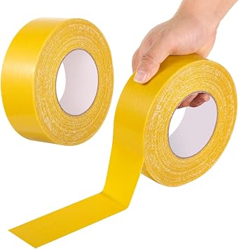 2 Rolls of Court Tape, 164 Ft Each, Temporary Boundary Markers for Outdoor Courts, Ideal for, Tennis, and Basketball