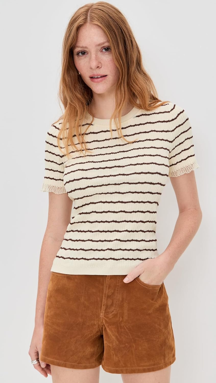 rag & bone Women's Chiara Stripe Short Sleeve Shirt - Image 2