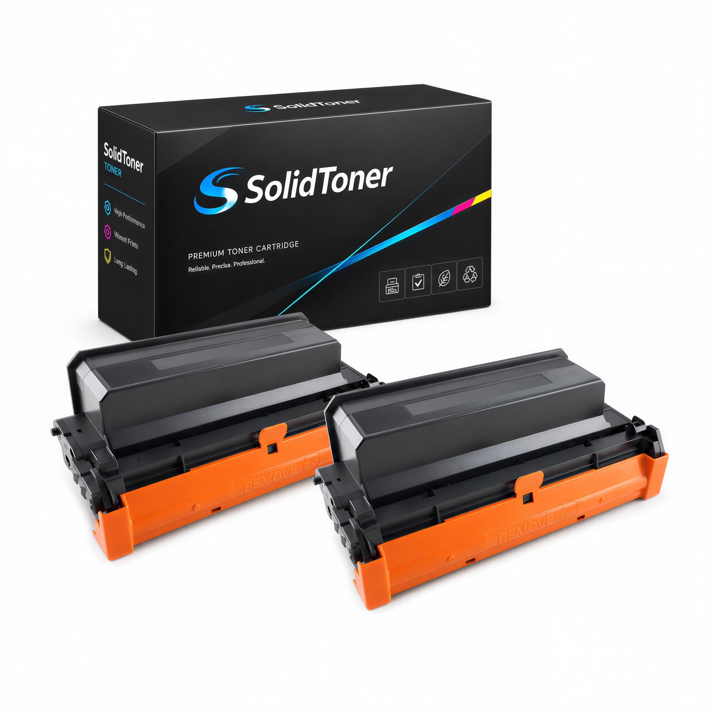 Lot de 2 Toners Noir 5 000 Pages remplace Samsung MLT-D204L