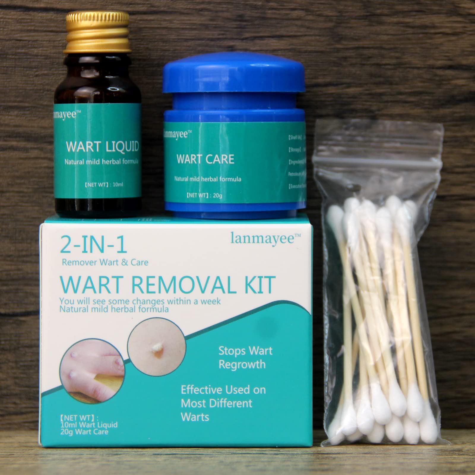 Lanmayee Wart Removal Kit，Wart Remover，Corn Removers for Feet and Hands