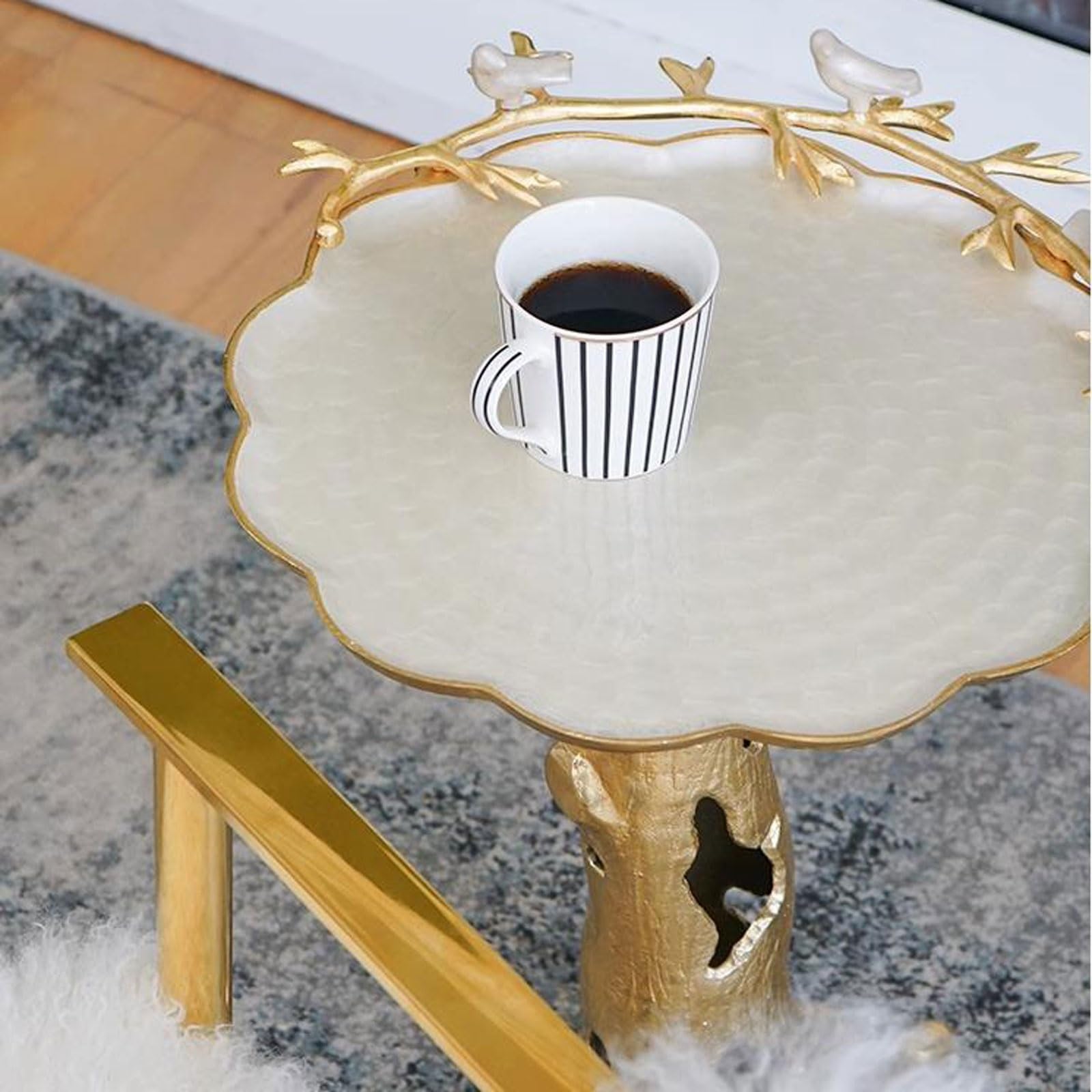 Amazon.co.jp: ZJHFFFG ソファサイドテーブル ラウンド 手作りサイド