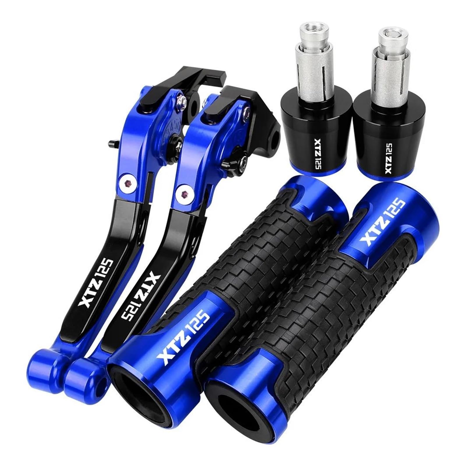 Dla YAMAHA XTZ125 XTZ 125 2003-2016 Uchwyty Motocyklowe, Uchwyty DźWigni(Blue)