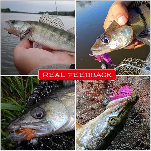 Miniatura 7 de East Rain Cicada Larva artificial Cebos suaves para pesca de lubina (PVC 1.96in2.44in3.34in, 0.030.060.16oz. Opción de 11colores)