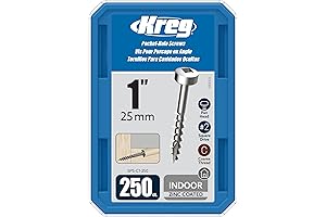 Kreg SPS-C1-250 Zinc Pocket Screws - The Essential Tool for Secure and Efficient Joinery