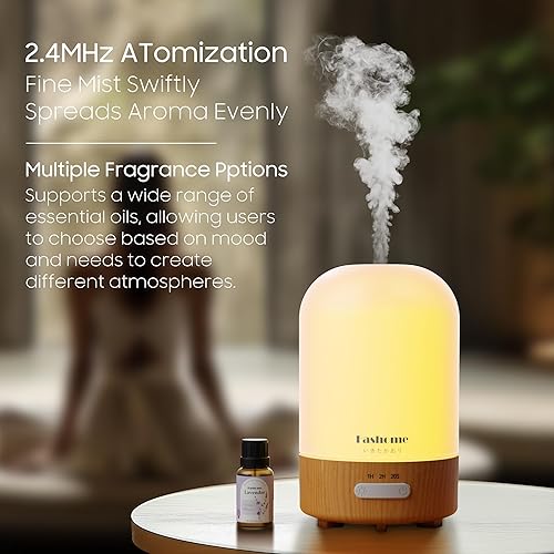 Miniatura 4 de Difusor de aceite esencial hecho a mano, humidificador silencioso 6 en 1 de alta gama, difusor de aroma aromático aromático de aromaterapia para el