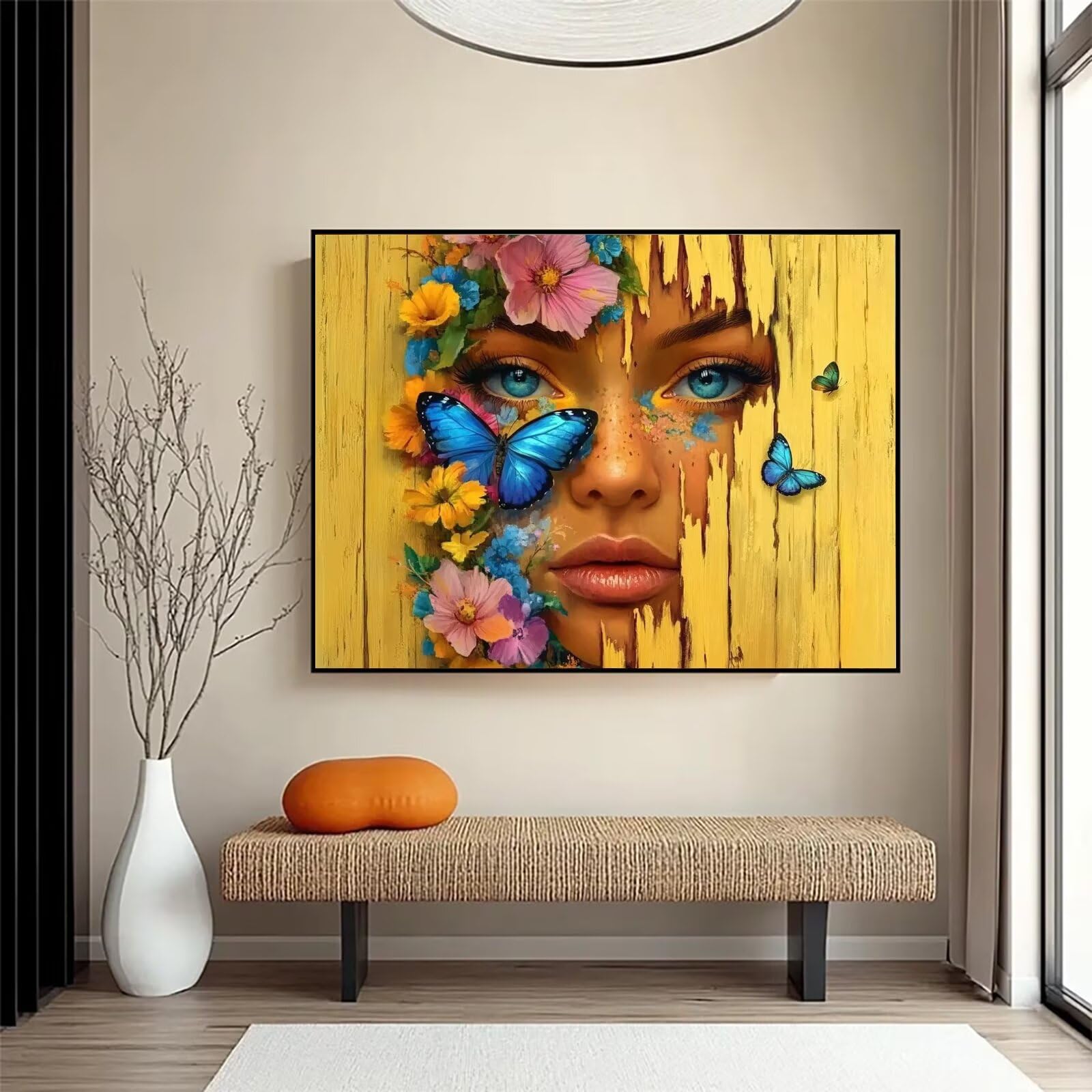 Diamond Painting Schmetterl, 5D Diamond Painting Erwachsene 70x90cm qw1-621