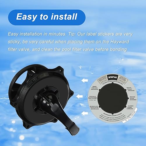 Miniatura 5 de ArrogantF Etiqueta de válvula multipuerto SPX0714G Reemplazo para válvulas multipuerto Hayward modelo SP714T SP0714T, para piezas de repuesto de