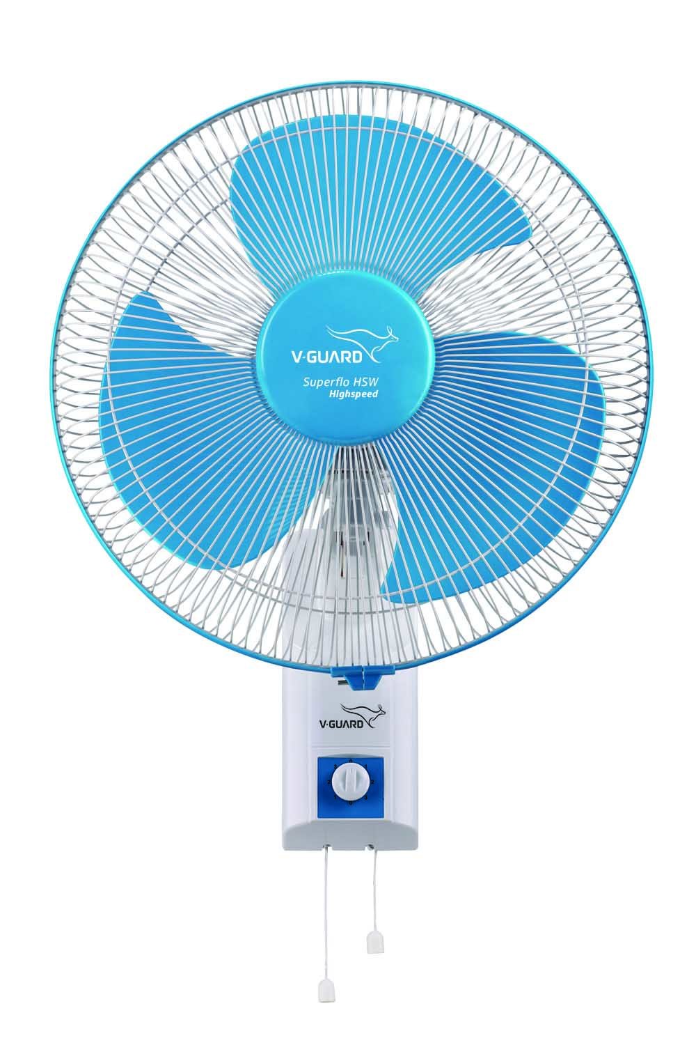 Buy VGuard Wall Fan Superflo High Speed White Blue Sweep (300mm