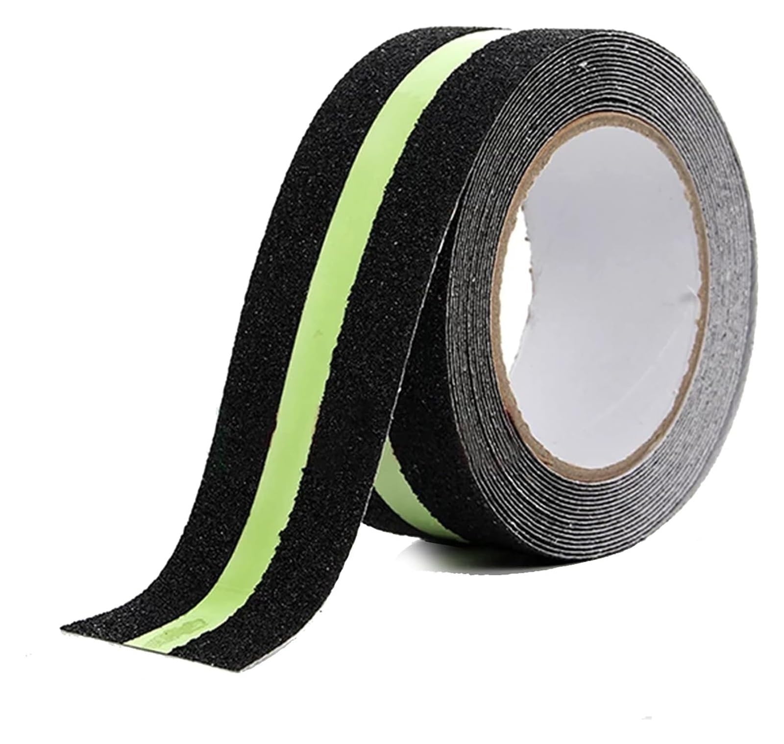 Anti-Rutsch-Klebeband. Straßenklebeband Mit reflektierendem Streifen, grünem, reflektierendem Sicherheitskorn, rutschfestem Klebeband, höchste Traktion for Treppen, Stufen, Deckboden(2.5cm*10m)