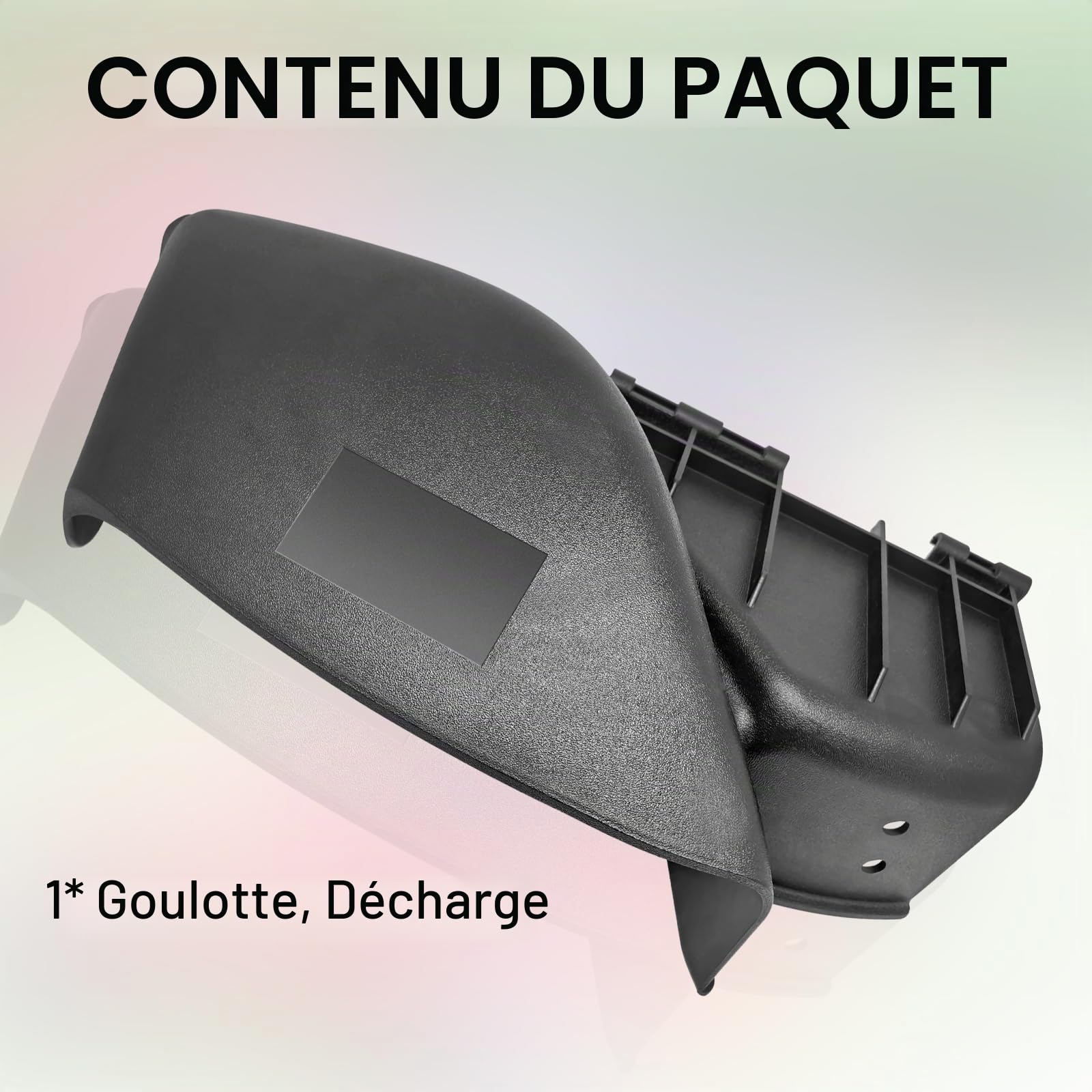 deawater 1 pièce 7026233YP Chute, Décharge, Noir pour Briggs and Stratton Snapper 63,5-83,8 cm Decks on Snapper & Simplicity Rider