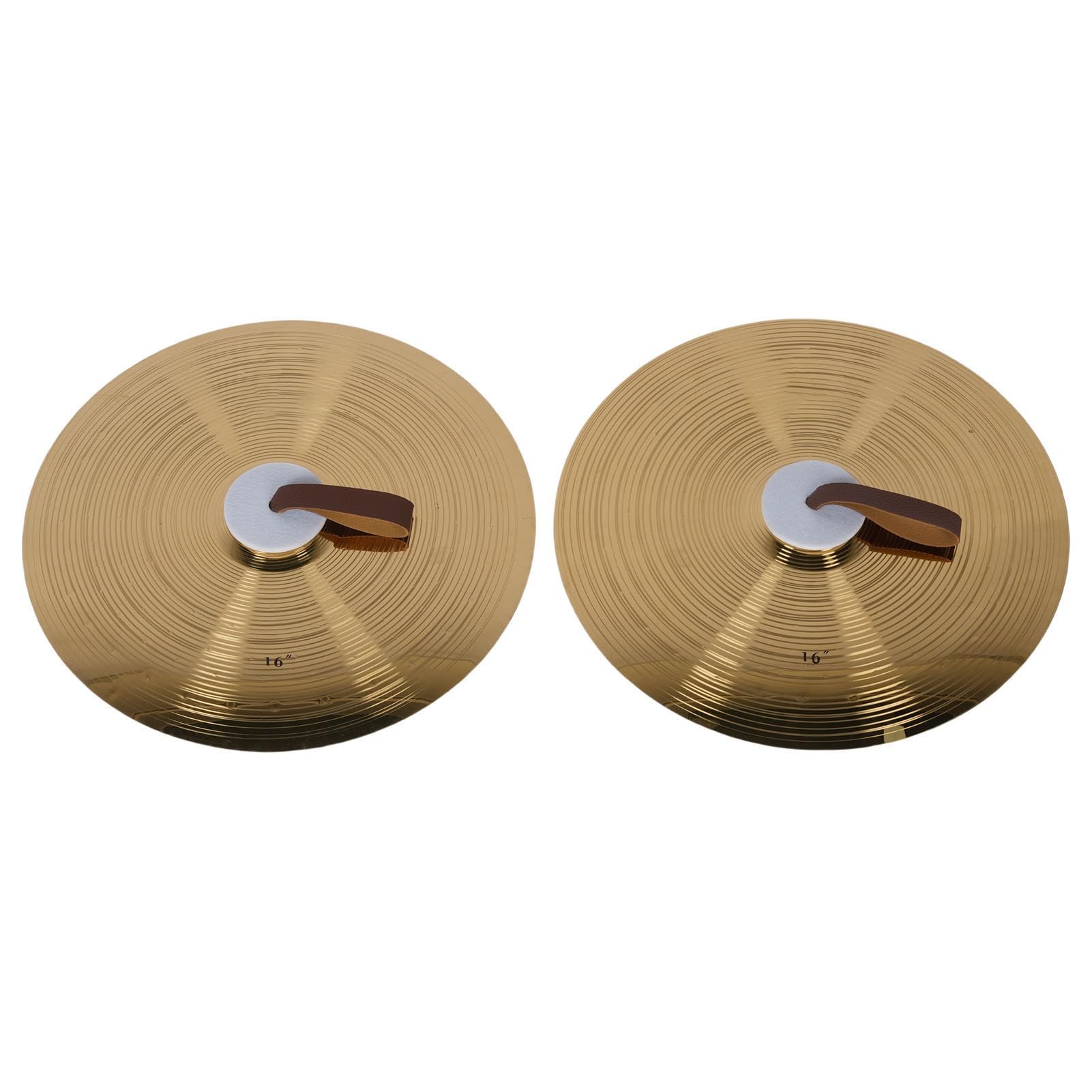 Platillos de Mano 16 Pulgadas Aleación Alta Dureza Walfront Tambor para Actuaciones Músicos Calidad Sonido Superior Diseño Fácil Sostener Principiantes Profesionales