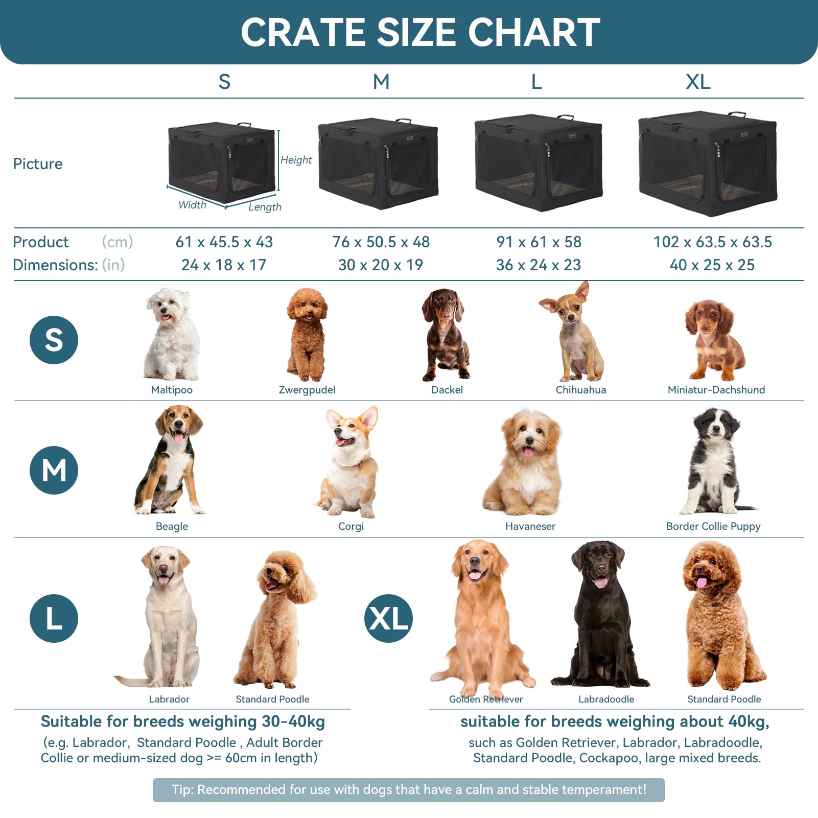 Petsfit trasportino morbido per cani, design strutturale regolabile, Cuccia per cani pieghevole, con tappetino spesso per interno e esterno,Marrone, 100x64x63CM