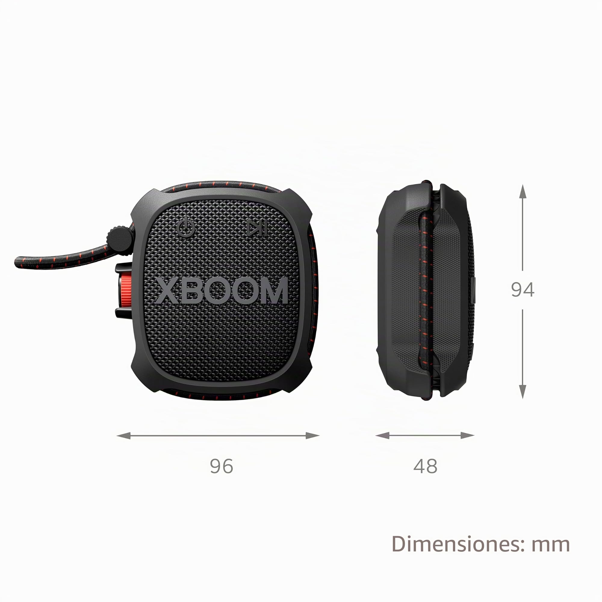 LG XBOOM Go XG2 Mini altavoz Bluetooth portátil, paquete doble, resistente al agua, portátil al aire libre, hasta 10 horas de duración de la batería, 5 W, con transmisión inalámbrica de música