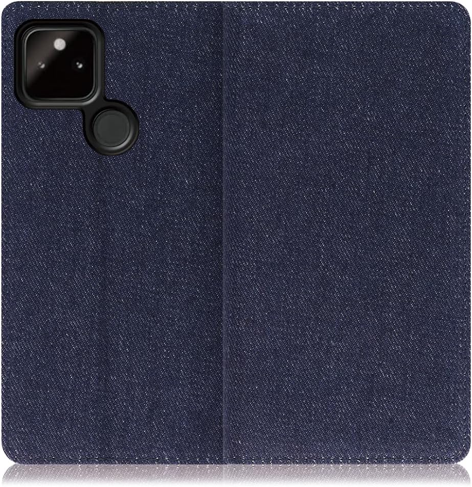 Loof Denim Google Pixel 5a 5g ケース 手帳型 カバー スマホケース デニム生地 横入れ カード収納付 スタンド機能付 パス入れ 手帳型ケース 手帳型カバー ベルトなし おしゃれ シンプル ブランド ブルー Shorehamlifeboat Co Uk