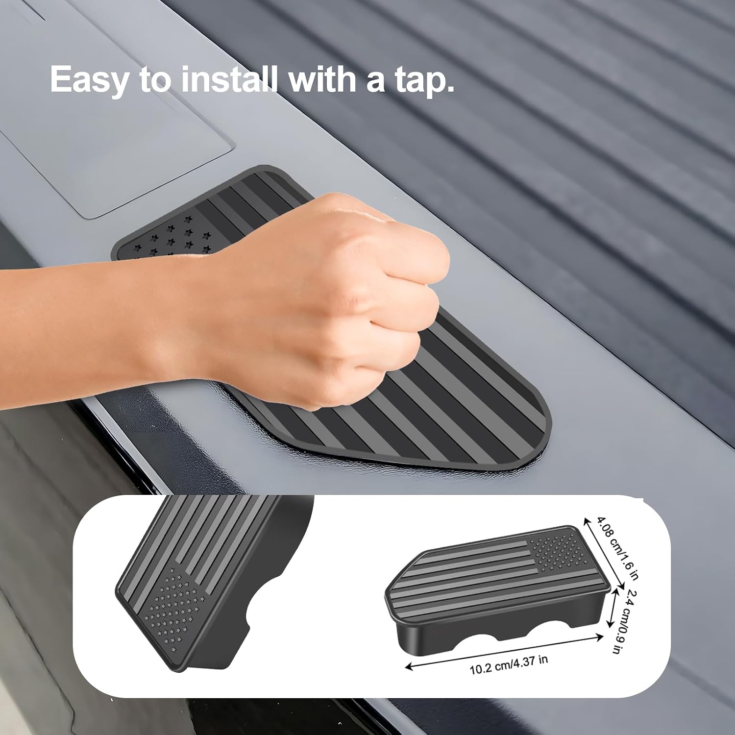 Bed Rail Stake Pocket Covers for 2023-2026 Chevy Colorado/GMC Canyon, Ational Flag Truck Rear Holes Caps Bed Rail Holes Plugs Covers