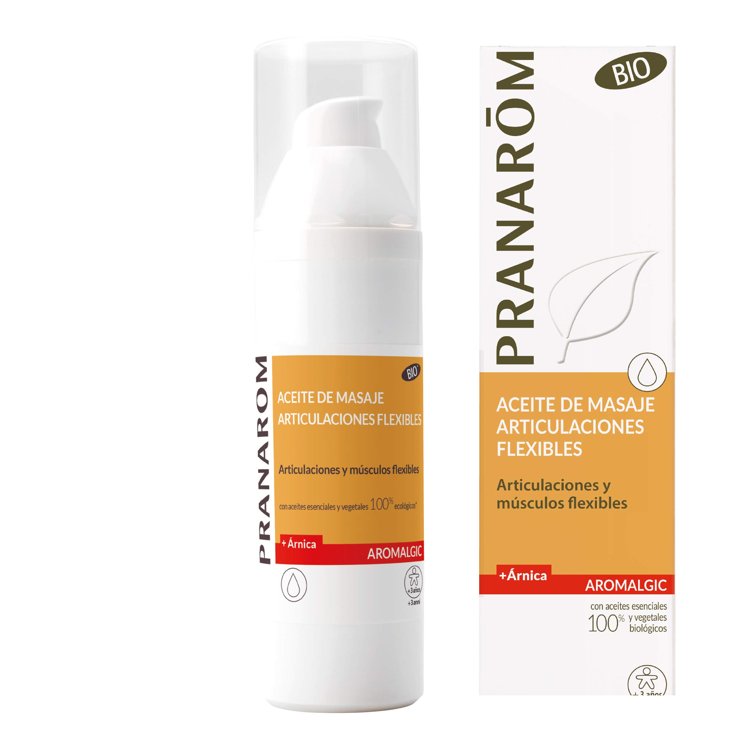 Pranarôm - Aromalgic - Aceite de Masaje Bio - Articulaciones Flexibles - 100 ml