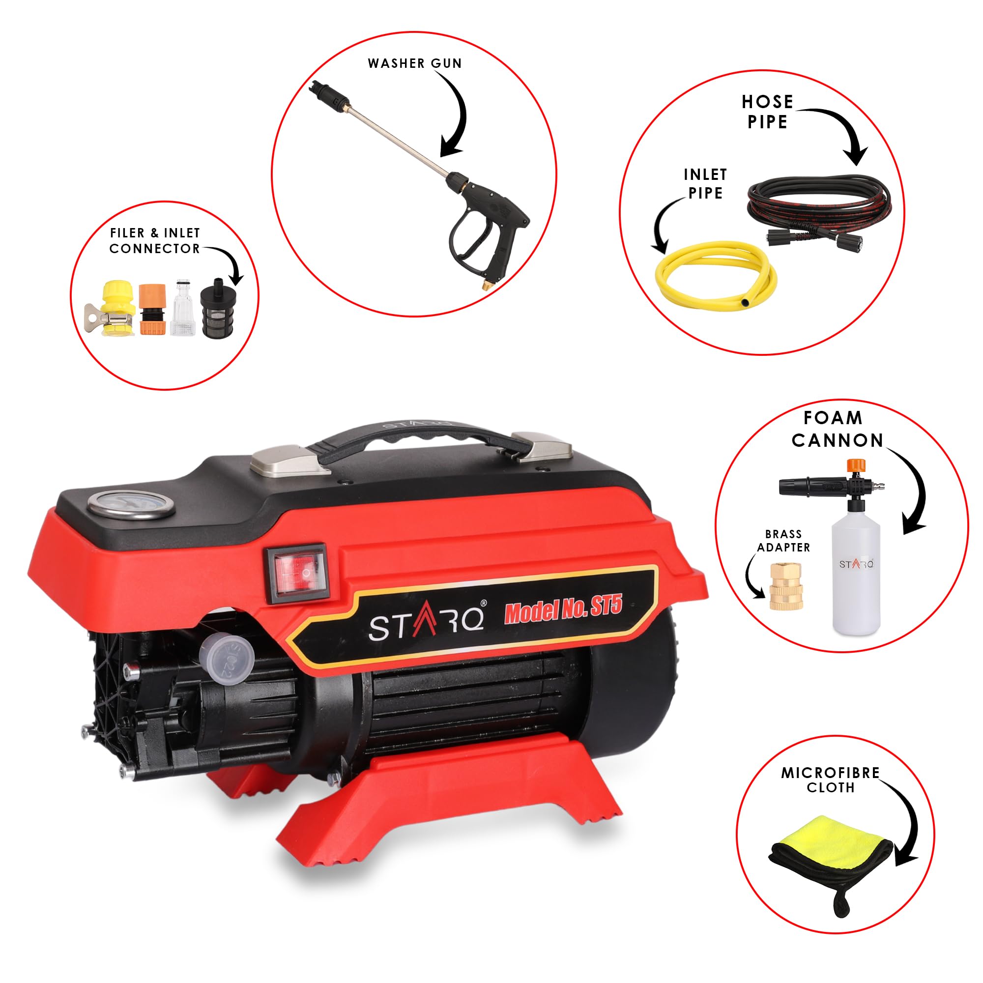 STARQ ST5 Pressure Washer - 250 Bar, 2500W -4