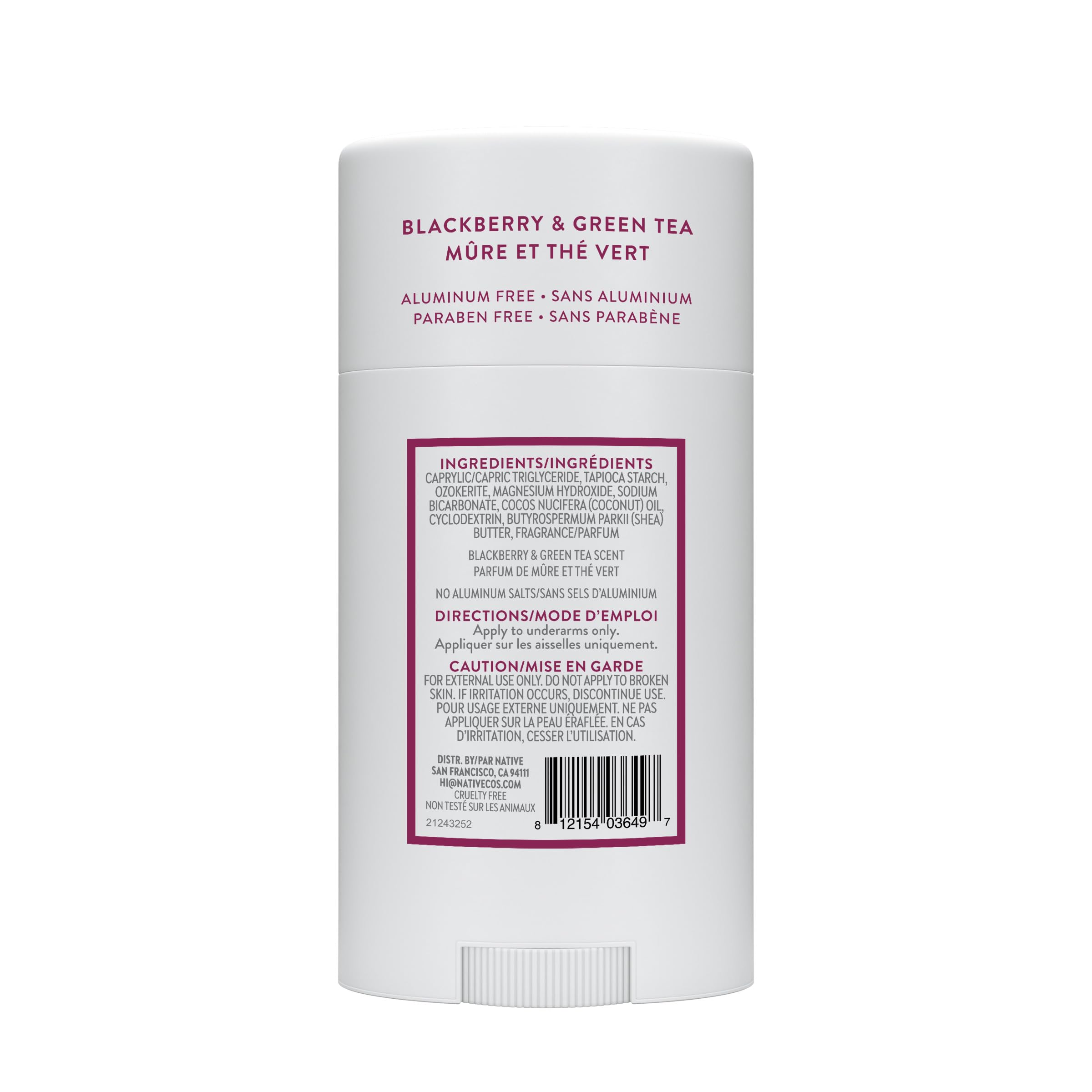 Native Whole Body deodorant, Blackberry & Green Tea, 75 g : Amazon