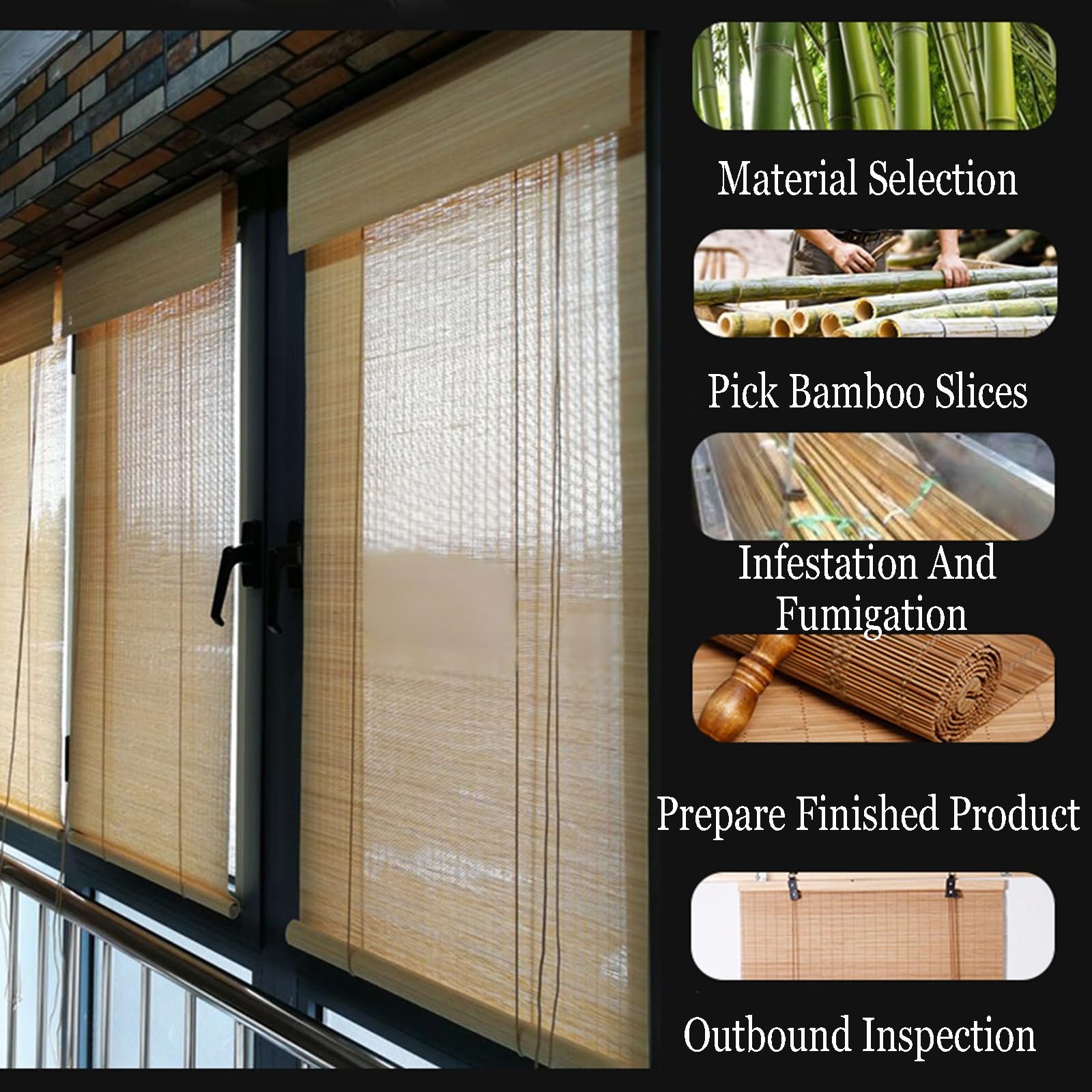 Store Enrouleur Bambou,Rideau Bambou Exterieur,Bright Store Occultant Rouleau,Rideau en Bambou,Store Venitien Bois,Store Fenetre Occultant pour Balcon,Jardin,Larg (Size : W95xH180cm/W37.4xH70.86in Store Enrouleur Bambou,Rideau Bambou Exterieur,Bright Store Occultant Rouleau,Rideau en Bambou,Store Venitien Bois,Store Fenetre Occultant pour Balcon,Jardin,Larg (Size : W95xH180cm/W37.4xH70.86in