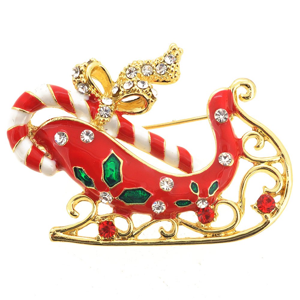 Fantasyard Christmas Sleigh Brooch