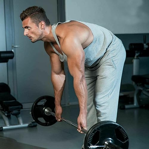 Miniatura 2 de tonchean Barra olímpica de 4 pies, barra de pesas recta de acero sólido, barra de entrenamiento de fuerza resistente con 2 collares para gimnasio en