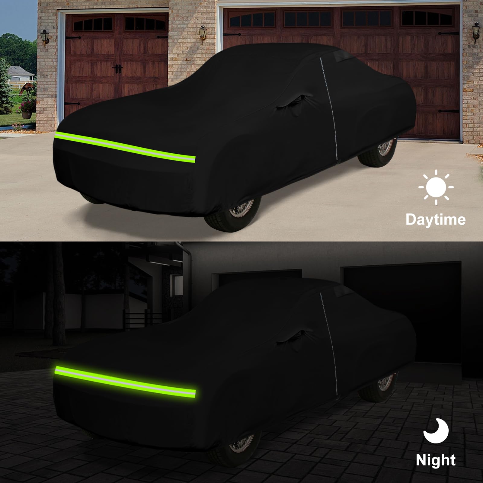 Waterproof Car Cover Compatible with 1993-1997 Honda Del Sol Civic Del Sol Accessories All Weather Classic Car Covers — view 6