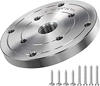 Vista 50 de Placa frontal de torno de madera de acero de 2 pulgadas, placa frontal para torno de madera, placa frontal de torno apta para husillo de 1 pulgada x