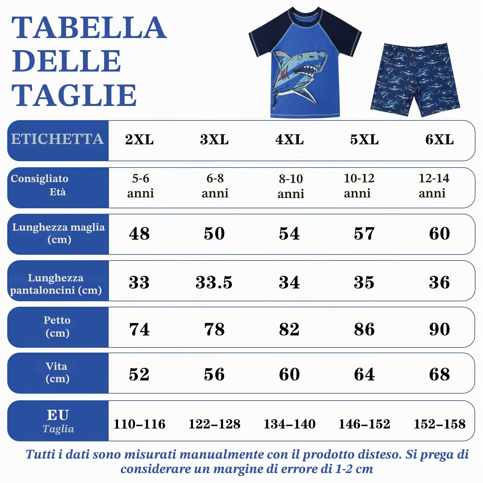 KAKU NANU 3 Pezzi Cocostume da Bagno Ragazzo 3-14 Anni Costume Piscina Mare Anti UV Cuffia Piscina Bambino Maglietta a Maniche Corte e Pantaloncini