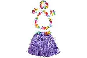 Vibrant Hawaiian Hula Dancer Attire for Girls