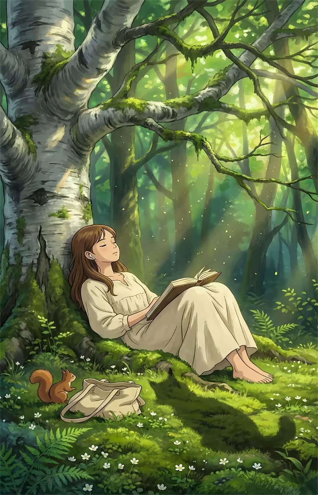 Puzzle 1200 Pezzi Ragazza Scoiattolo Puzzle per Adulti, Difficile e Sfidante con Poster Idea Regalo per Appassionati Puzzle Classici