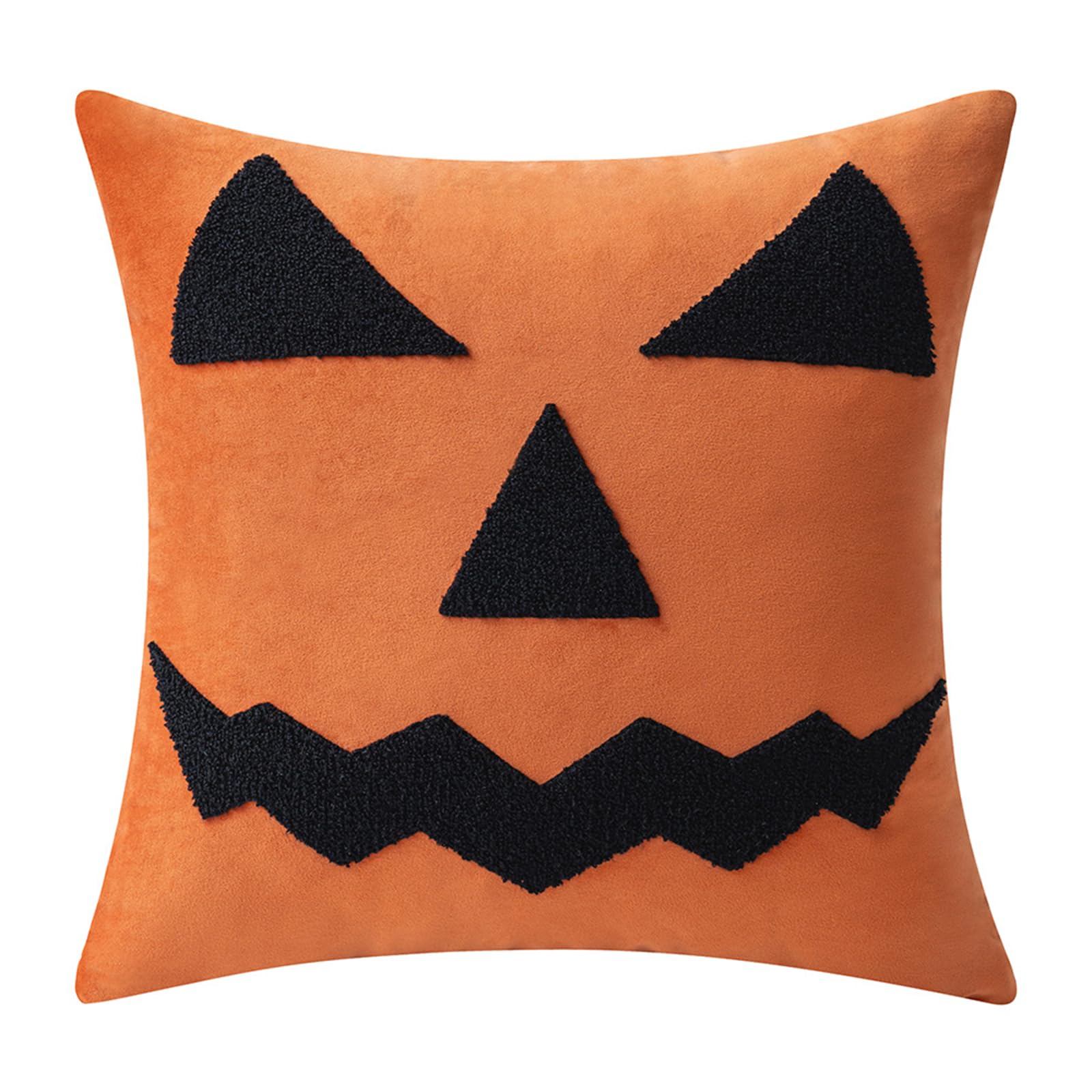Tsophreniq Halloweens Decorative Pillowcase Embroidery Designs Polyester Materials Easy Maintenance Pillow Cover for Sofa