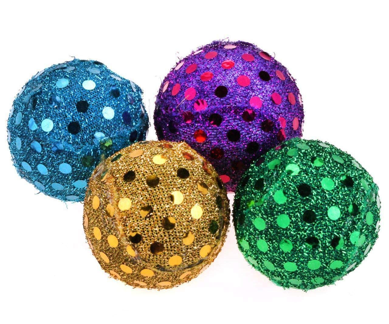 SRIPET Cat Ball Disco Glitter Balls Toy. Cat Playing Toy for Cat, Kitten(Multi Color, 4 Pcs) (B0BMQGYLMC) Amazon Price History, Amazon Price Tracker