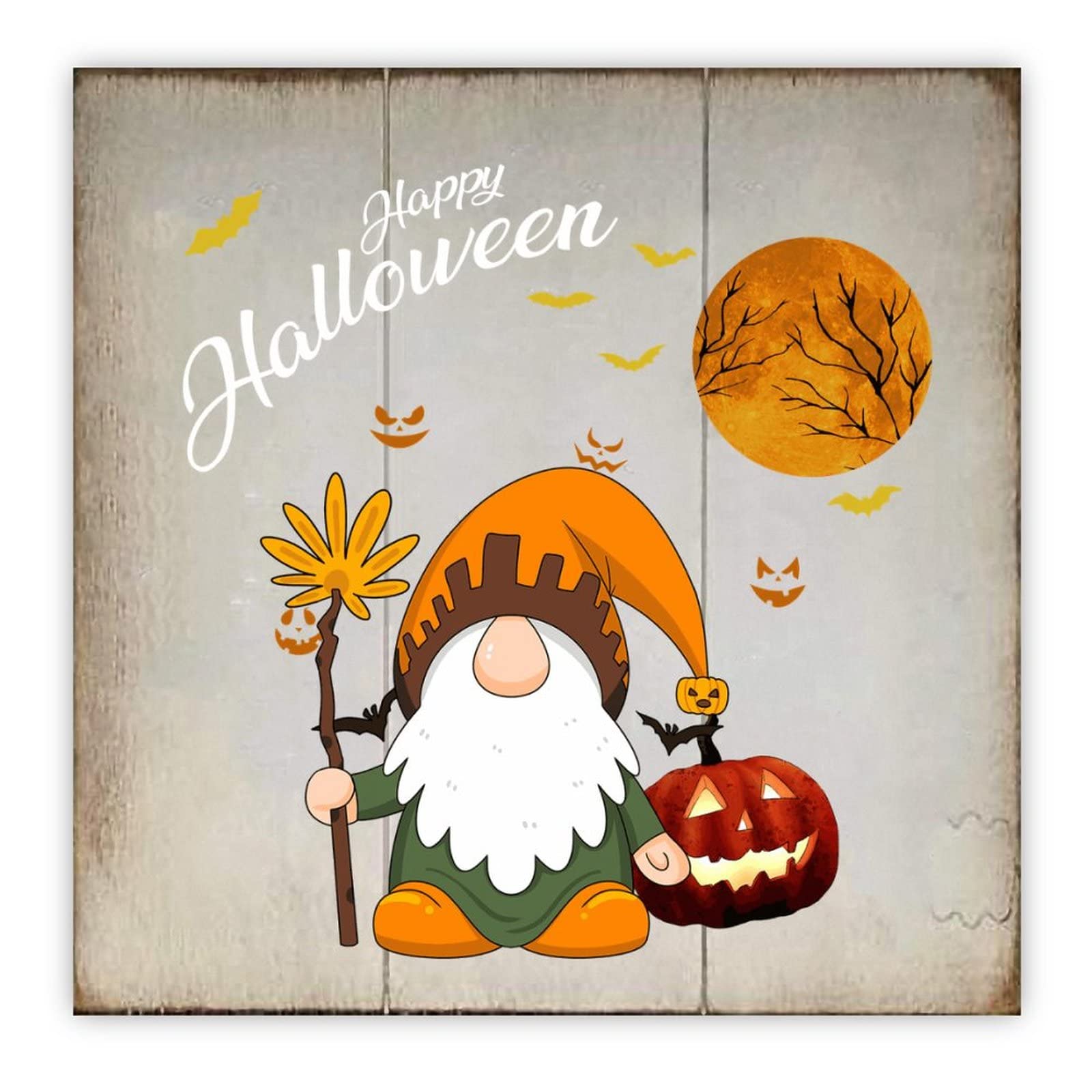 Déco Halloween en bois rustique pour habiller vos murs et toilettes