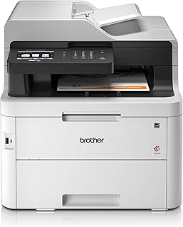 Brother HL-L3270CDW Colour Laser Printer - Single Function, Wireless/USB 2.0/NFC, 2 Sided Printing, A4 Printer, Small Office/Home Office Printer