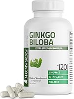 Vista 11 de Bronson Ginkgo Biloba Extra Strength Apoya la función cerebral y la memoria, 90 cápsulas vegetarianas