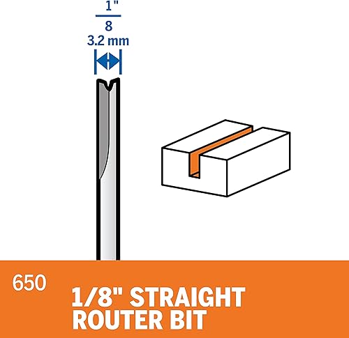 Miniatura 4 de Dremel 650 Broca de enrutamiento recto de 18 pulgadas gris