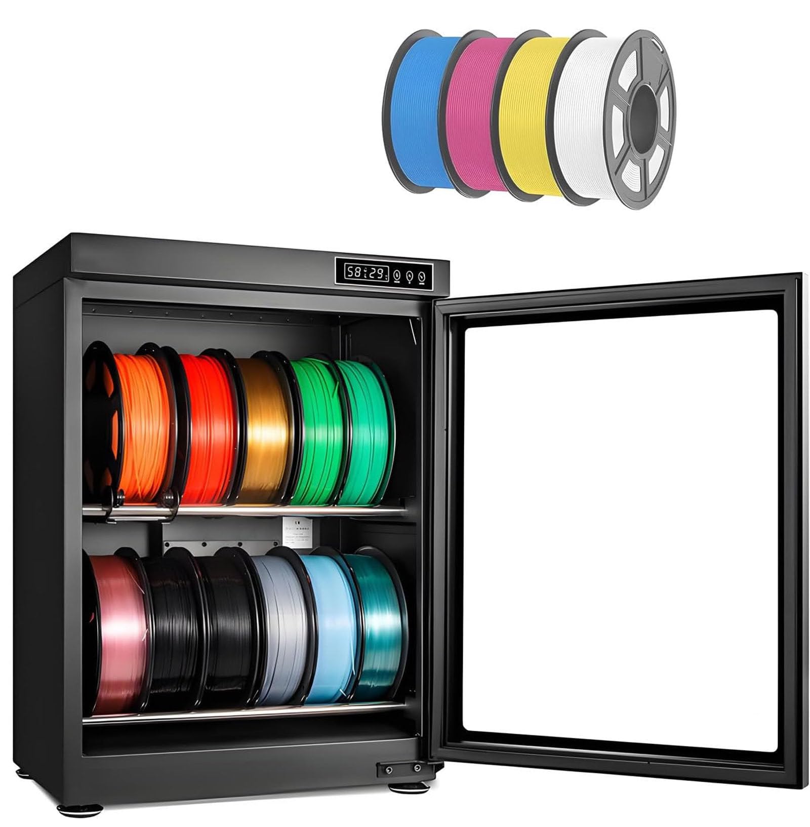 Boîte pour filament imprimante 3D armoire séchage déshumidifiante 70L humidité