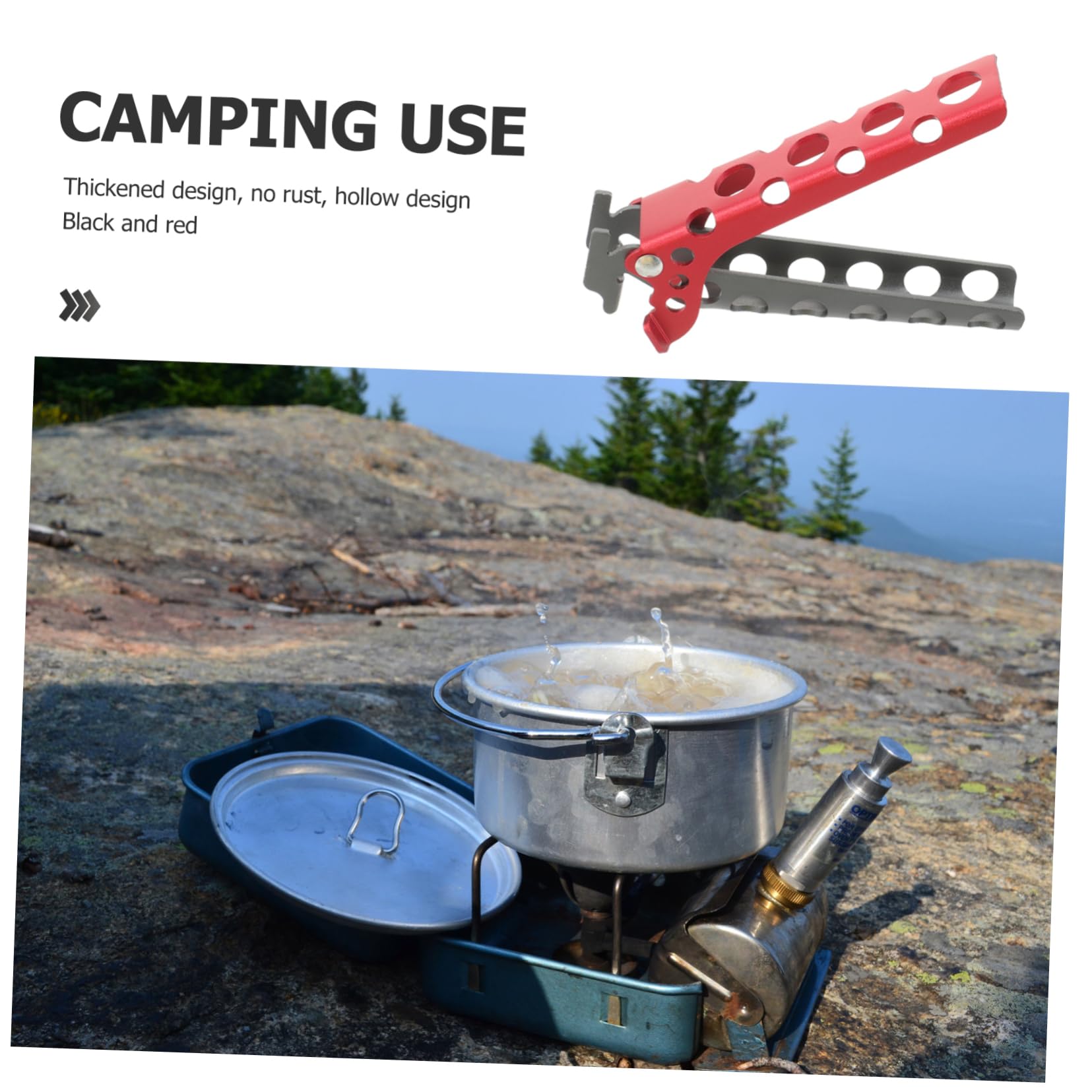 SOLUSTRE 1pc Scald Clip for Pots and Pans Lightweight Kitchen Gadget for Camping and Picnics Pot Clamp for Handling of Hot Cookware Compact Design Sturdy Material