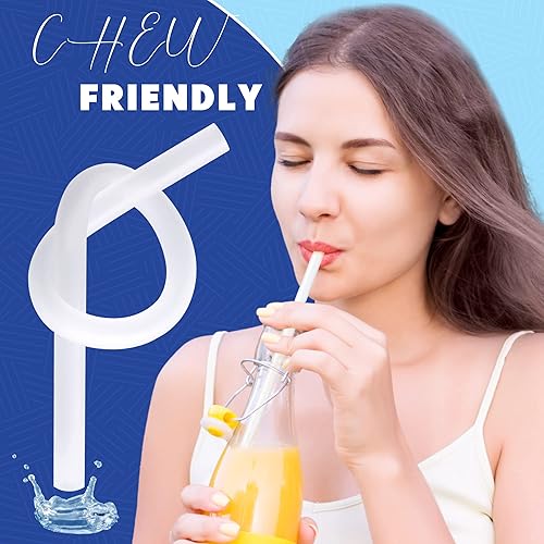 Miniatura 5 de Pajitas de silicona de repuesto para vaso Stanley Adventure de 40 onzas, paquete de 6 popotes de silicona reutilizables de grado alimenticio con