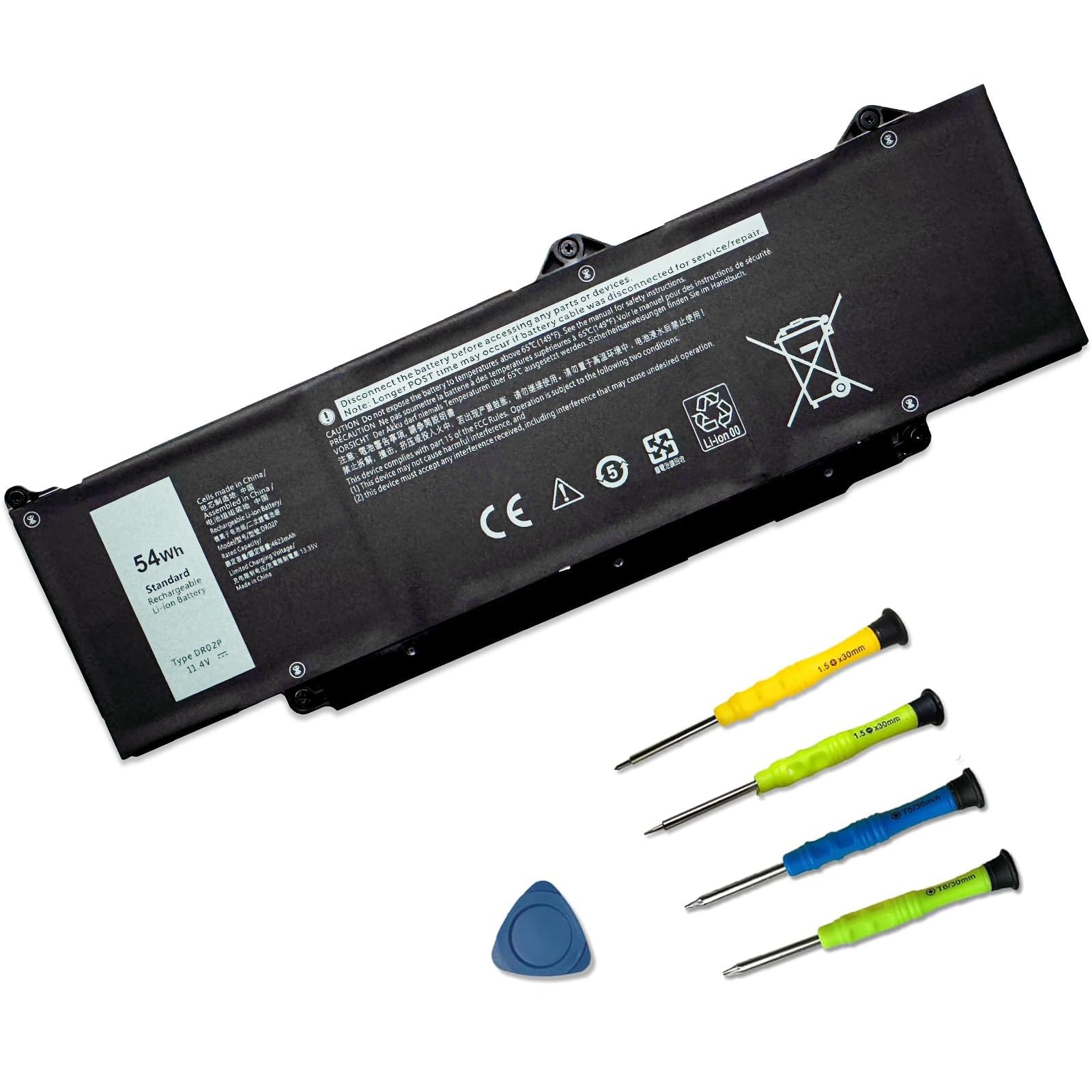 DR02P 2X1V9 Laptop Battery for Dell Latitude 5440 5450 5540 5550