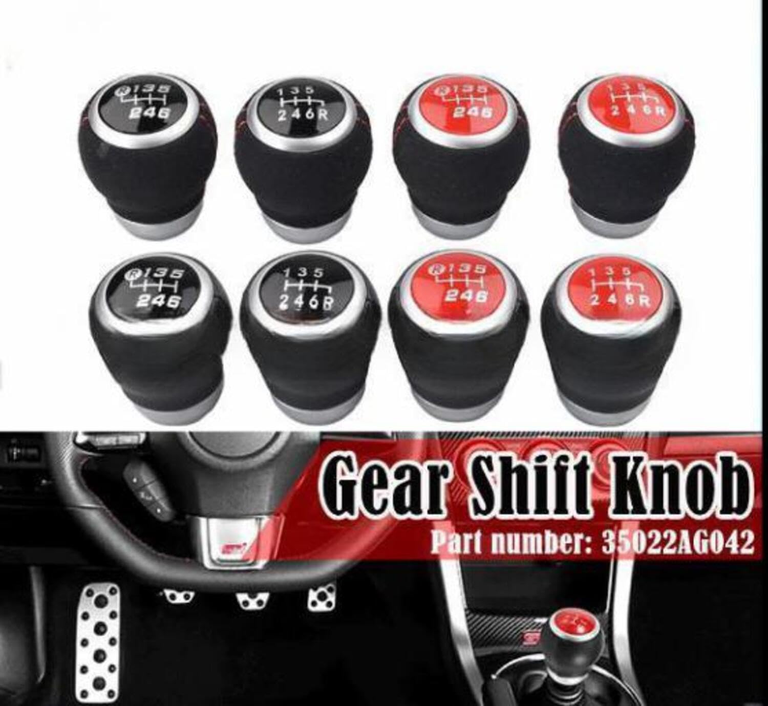 Amazon.co.jp: シフトノブ トヨタ用 スバル用 86 GR 6速 MT レザー
