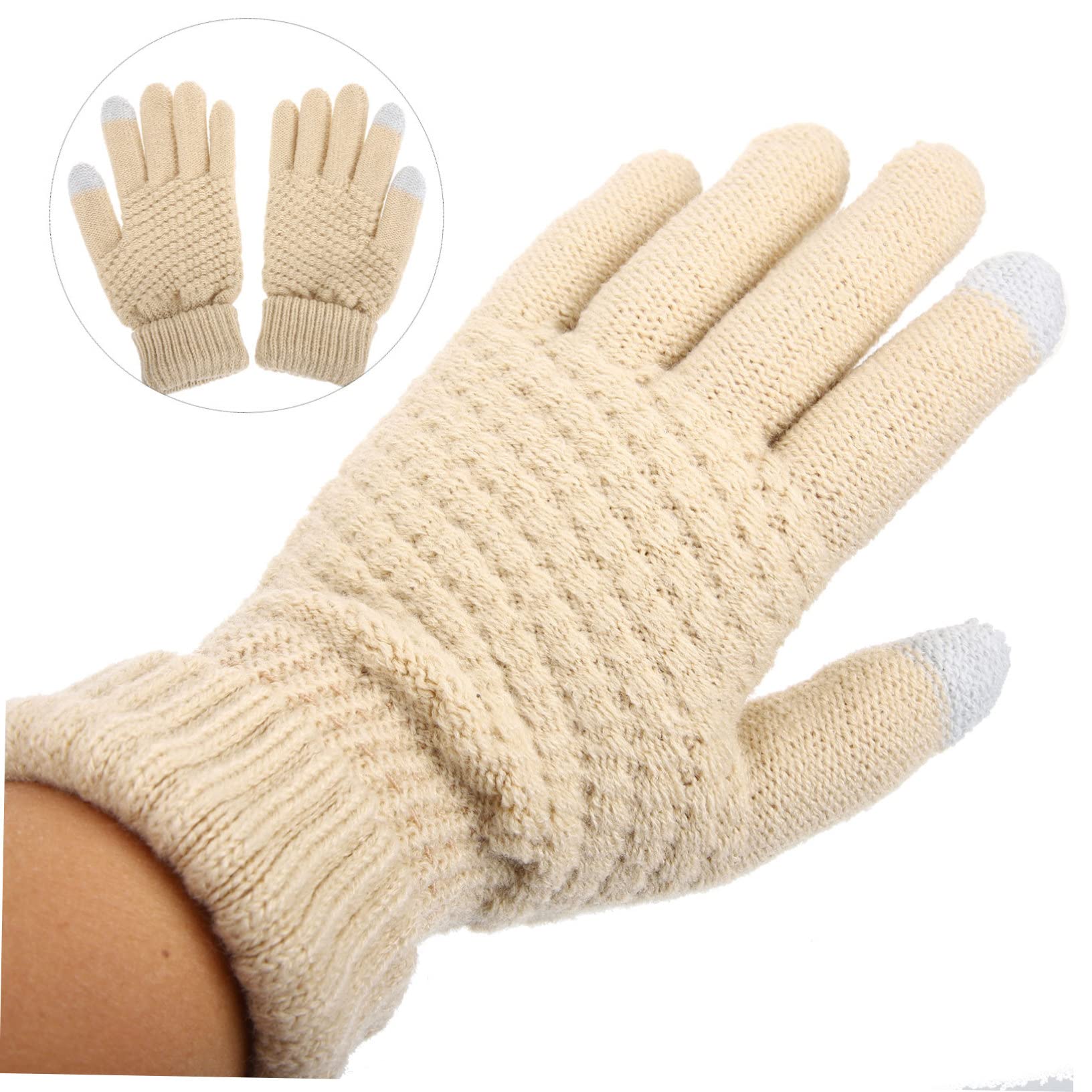 5pares Guantes De Invierno Táctiles Para Mujer Aislantes y Antideslizantes Guantes Cálidos Para Ciclismo y Uso Diario Climas Fríos
