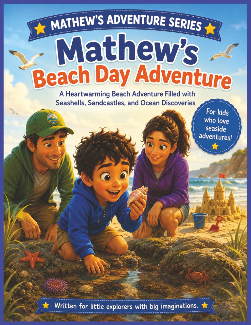 Mathew's Beach Day Adventure: A Heartwarming Beach Adventure Filled with Seashells, Sandcastles, and Ocean Discoveries (Mathew's Adventures Series')