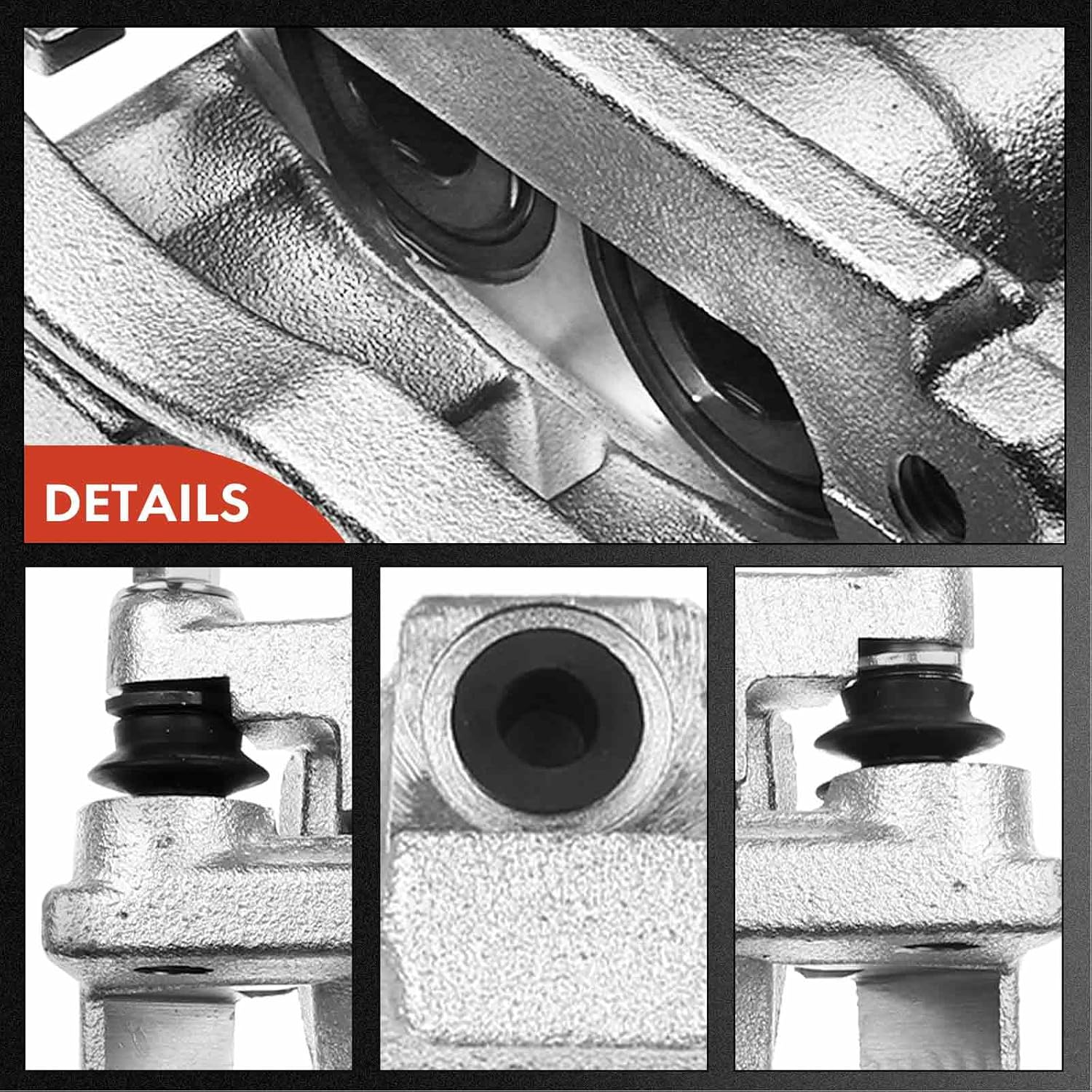 A-Premium Front Disc Brake Caliper Assembly with Bracket Compatible with Select Buick, Chevy, Saab, Isuzu and GMC Models - Enclave, Rainier, Trailblazer (EXT), Traverse, Envoy, 9-7x, Outlook, Ascender