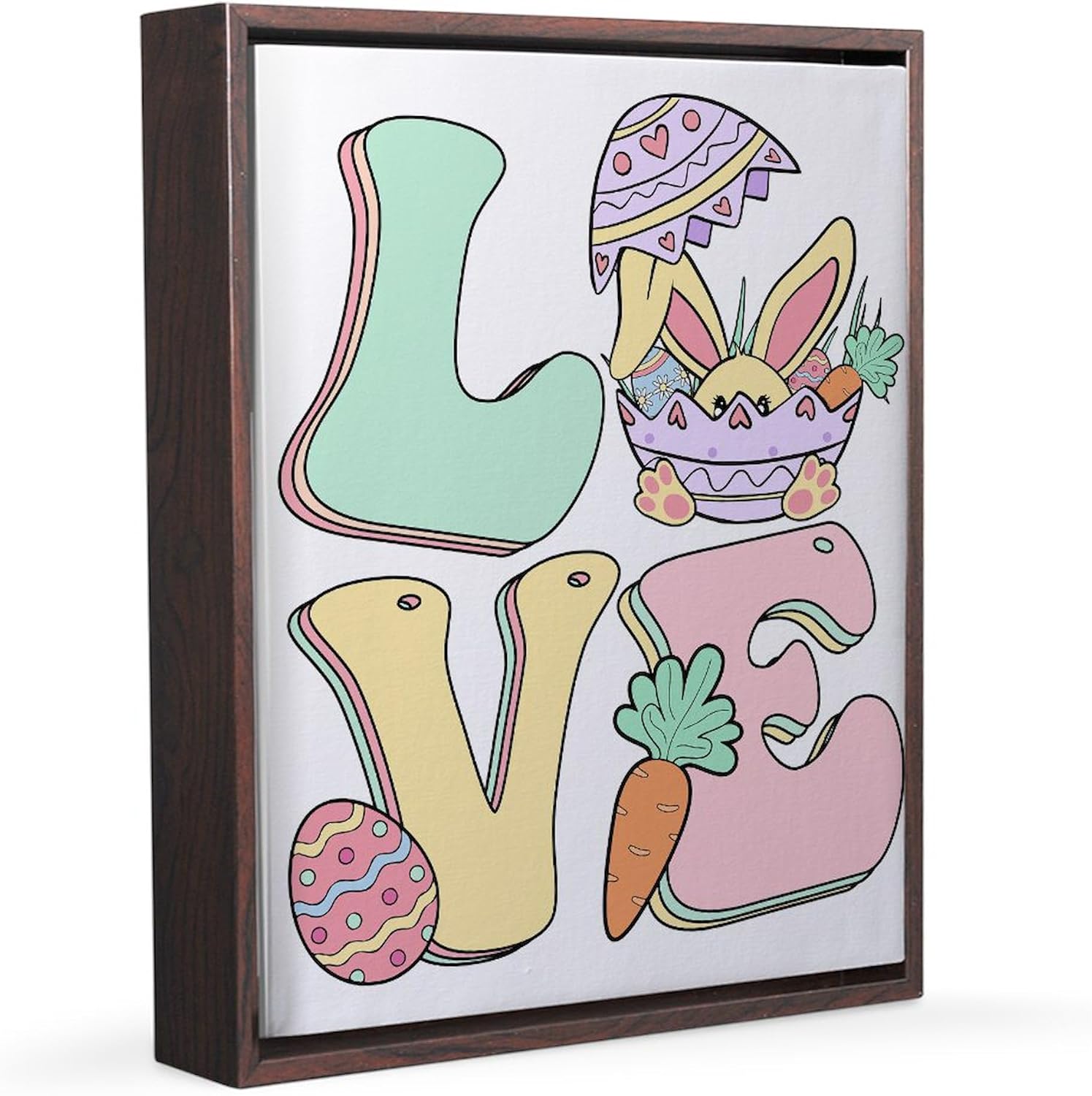 CafePress Happy Easter Love 11x14 Canvas Print